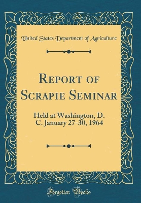 Book cover for Report of Scrapie Seminar