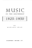 Book cover for Music in the Southwest