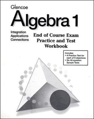 Book cover for Algebra 1 End-of-Course Exam Practice & Test Workbook