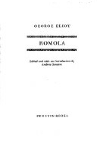 Cover of Romola