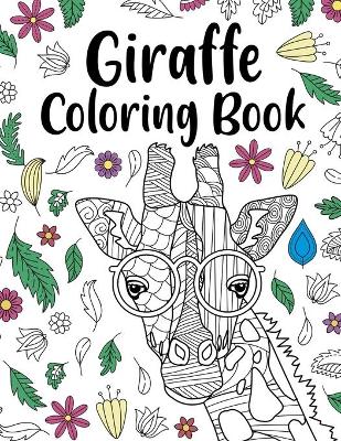 Book cover for Giraffe Coloring Book