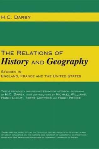 Cover of The Relations of History and Geography