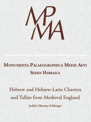 Cover of Hebrew and Hebrew-Latin Documents from Medieval England