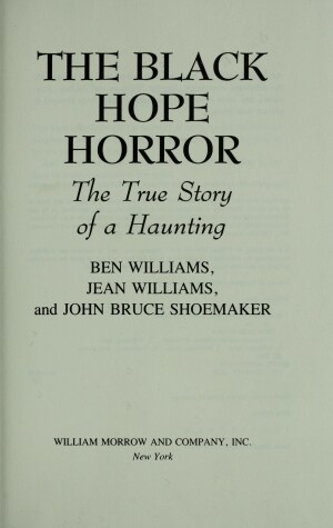 Book cover for The Black Hope Horror