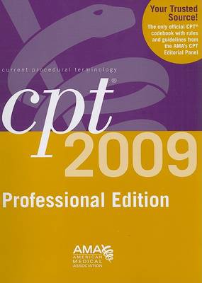 Book cover for CPT 2009 Professional Edition