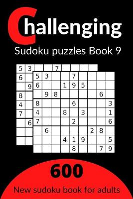 Book cover for Challenging sudoku puzzles book 9