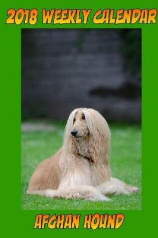 Cover of 2018 Weekly Calendar AFGHAN HOUND