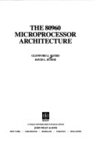 Cover of The 80960 Microprocessor Architecture
