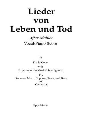 Book cover for lieder von leben und Tod (after Mahler vocal/piano score)