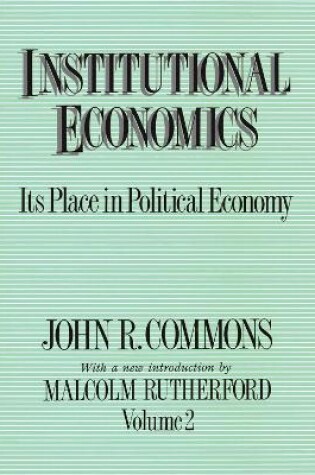 Cover of Institutional Economics