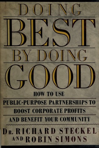 Book cover for Steckel & Simons : Doing Well by Doing Good (HB)