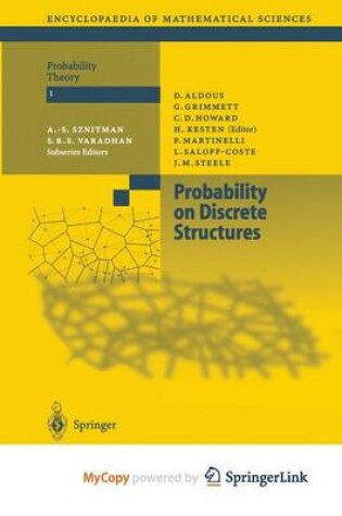 Cover of Probability on Discrete Structures