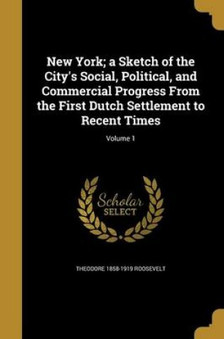 Cover of New York; A Sketch of the City's Social, Political, and Commercial Progress from the First Dutch Settlement to Recent Times; Volume 1