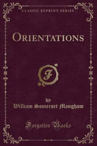 Cover of Orientations (Classic Reprint)