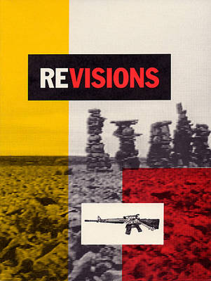 Book cover for Revisions, Joane Cardinal-Schubert, Jimmie Durham, Hachivi Edgar Heap of Birds, Zacharias Kunuk, Mike MacDonald, Alan Michelson, Edward Poitras, Pierre Sioui