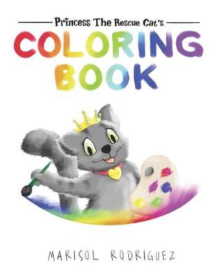 Book cover for Princess the Rescue Cat, Coloring Book