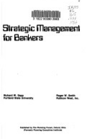 Cover of Strategic Management for Bankers