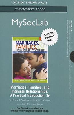 Book cover for NEW MyLab Sociology with Pearson eText -- Standalone Access Card -- for Marriages, Families, and Intimate Relationships