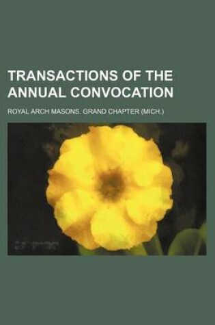 Cover of Transactions of the Annual Convocation