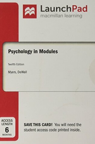 Cover of Launchpad for Psychology in Modules (1-Term Access)