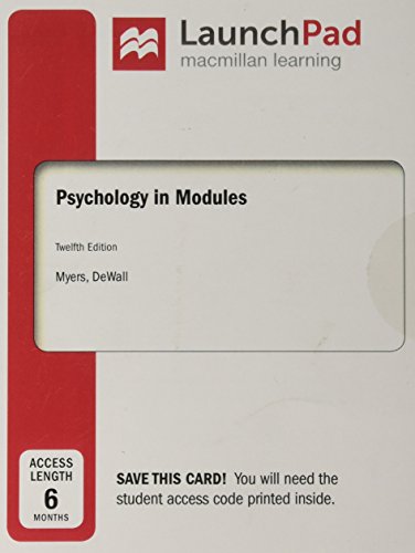 Book cover for Launchpad for Psychology in Modules (1-Term Access)