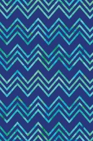 Cover of Journal Notebook Chevrons - Blue
