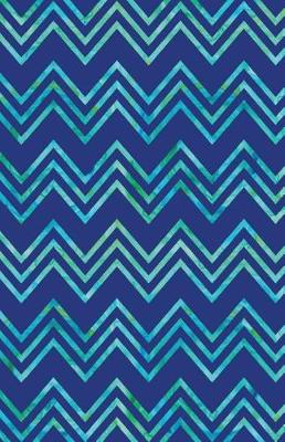 Book cover for Journal Notebook Chevrons - Blue