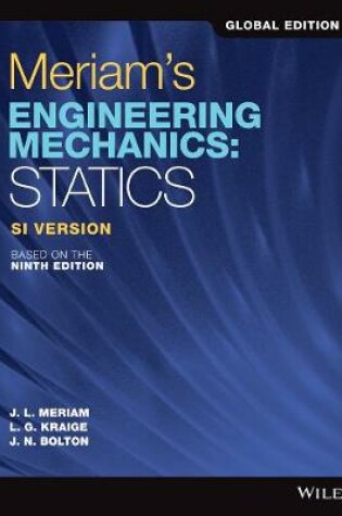 Cover of Meriam's Engineering Mechanics