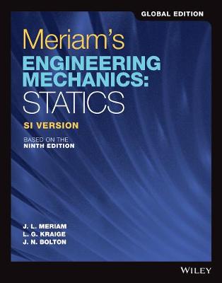 Book cover for Meriam's Engineering Mechanics