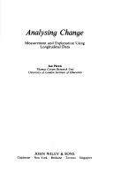 Book cover for Analysing Change