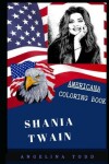 Book cover for Shania Twain Americana Coloring Book