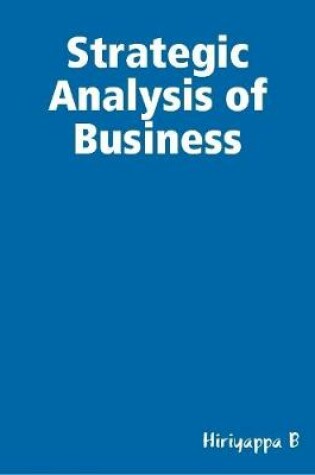 Cover of Strategic Analysis of Business