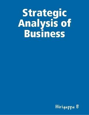 Book cover for Strategic Analysis of Business