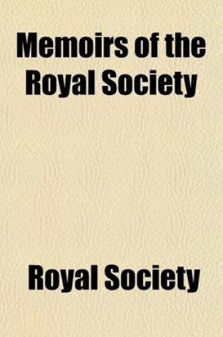 Cover of Memoirs of the Royal Society