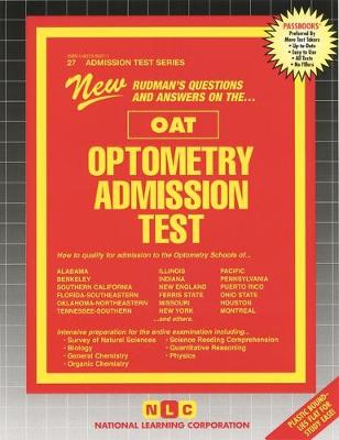 Book cover for Optometry Admission Test (OAT)