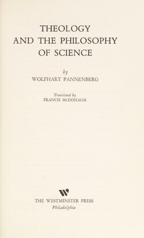 Book cover for Theology and the Philosophy of Science