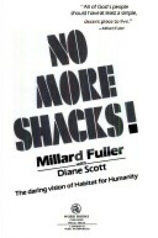 Cover of No More Shacks!