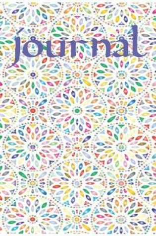 Cover of Flowery Journal Oversized 8.5x11, 150 Page Lined Blank Journal Notebook