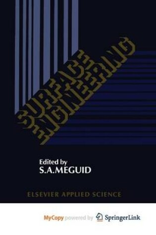 Cover of Surface Engineering