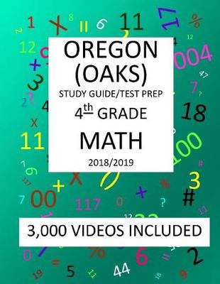 Book cover for 4th Grade OREGON OAKS, 2019 MATH, Test Prep