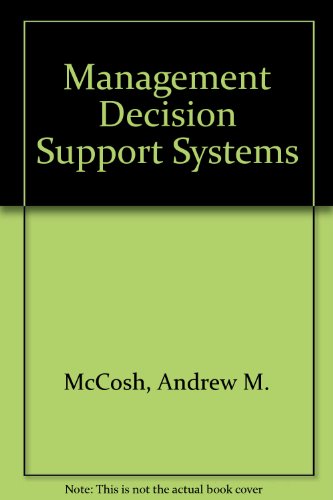 Book cover for Management Decision Support Systems