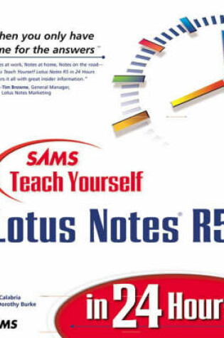 Cover of Sams Teach Yourself Lotus Notes 5 in 24 Hours