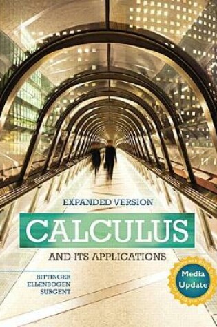Cover of Calculus and Its Applications Expanded Version Media Update