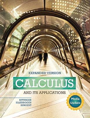 Book cover for Calculus and Its Applications Expanded Version Media Update