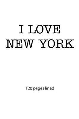Book cover for I love New York