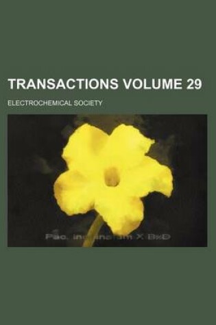 Cover of Transactions Volume 29