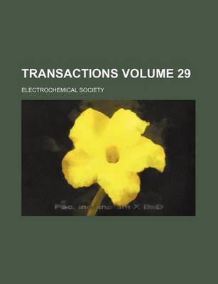 Book cover for Transactions Volume 29