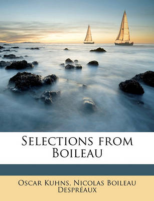 Book cover for Selections from Boileau