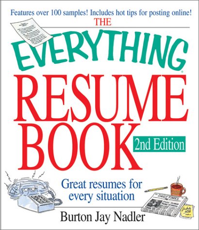 Book cover for Everything Resume Book