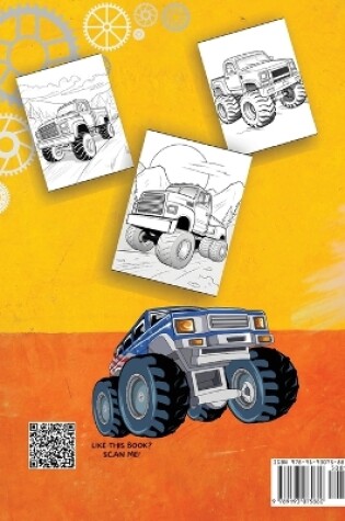 Cover of Monster Truck Coloring Book for Boys Ages 4-8